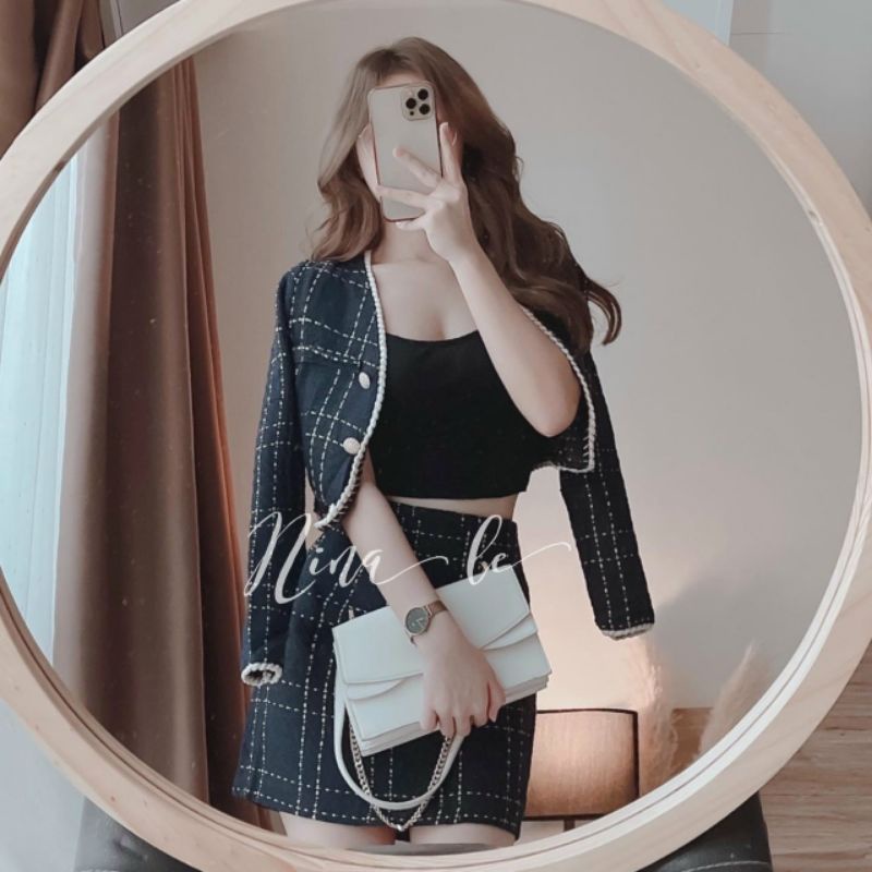 set dạ tweed 3 món sang chảnh | BigBuy360 - bigbuy360.vn