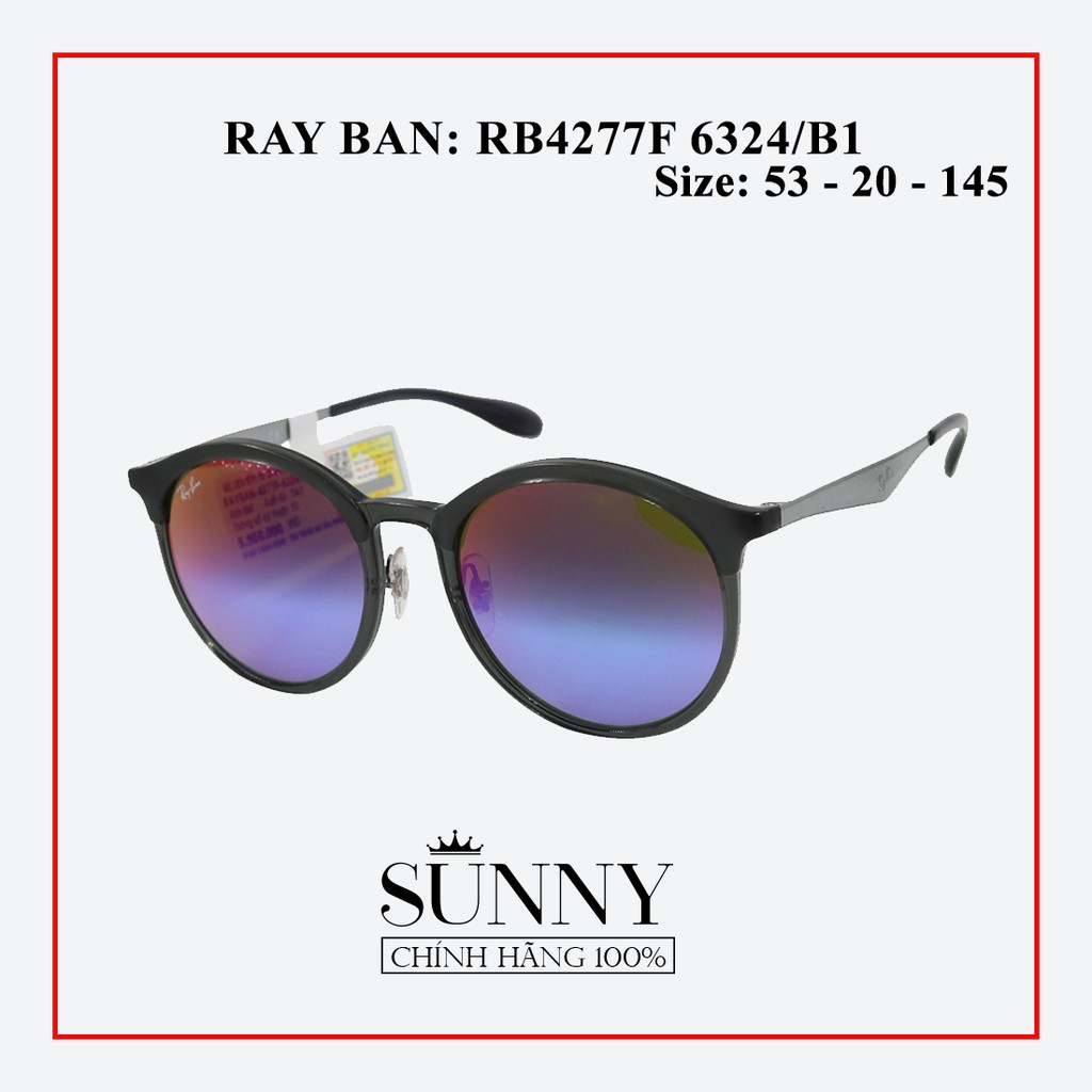 RB4277F 6324/B1 - Kính mát Ray-Ban, sp chính hãng, bảo hành toàn quốc, có tem chống hàng giả của bộ công an cấp