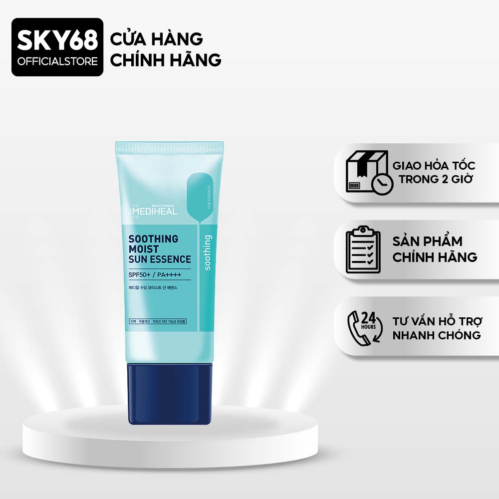 Kem Chống Nắng Mịn Da Mediheal Soothing Moist Sun Essence SPF50+/ PA++++ 45ml