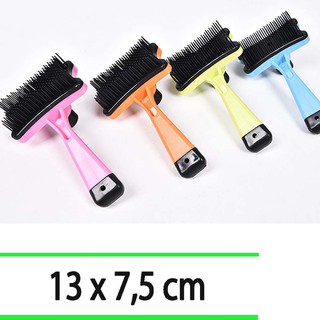Lược chải lông chó mèo (có nút bấm gạt lông thừa)