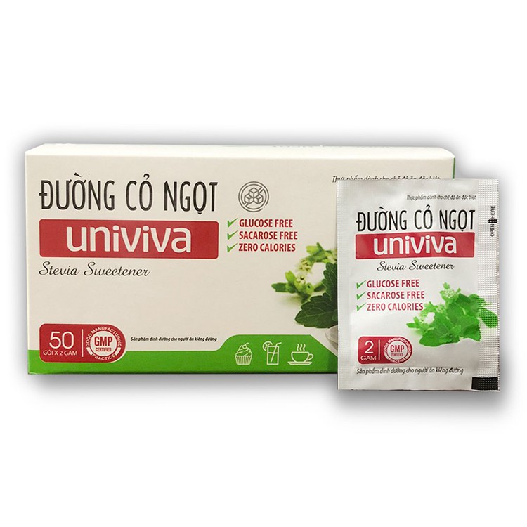 Đường cỏ ngọt UniViva - đường ăn kiêng, không cung cấp glucose, không làm tăng đường huyết, ít calo