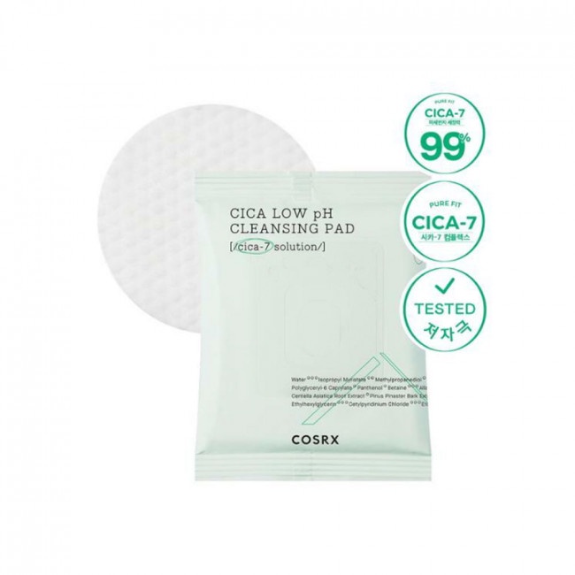 Khăn tẩy trang, rửa mặt Cosrx Pure Fit Cica Low pH Cleansing Pad 30 miếng/gói