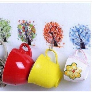 Móc dính tường họa tiết 3D (1 cái)
