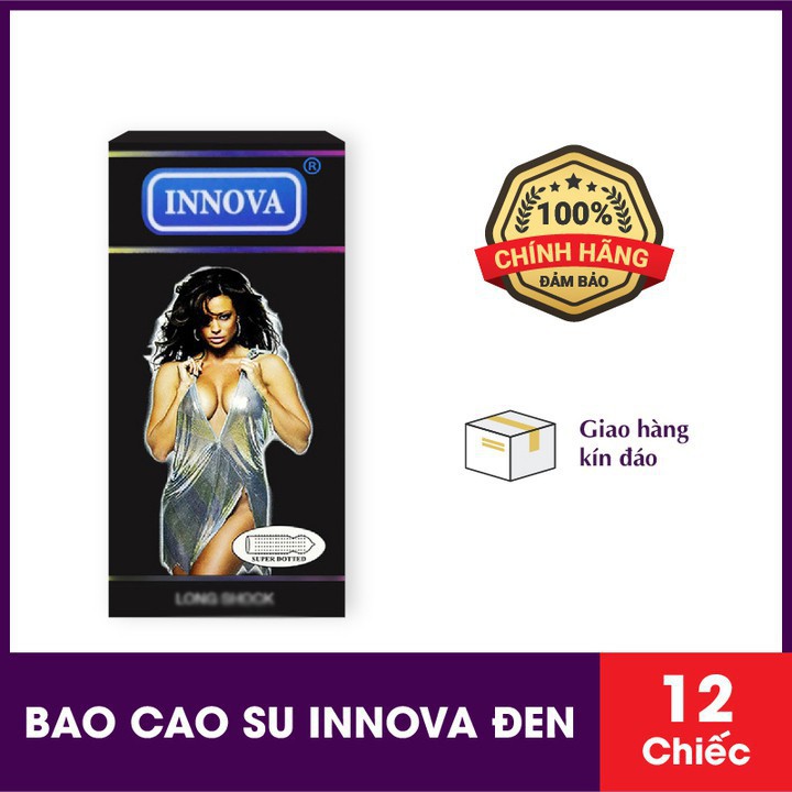 BAO CAO SU INNOVA VÀNG 2 HỘP VÀ BAO CAO SU INNOVA ĐEN