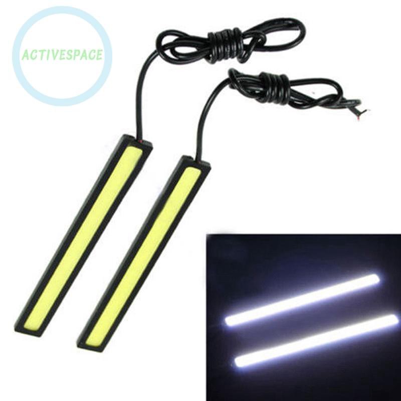Bộ 6 thanh đèn LED ban ngày 12V 336LM 180° chống thâm nước màu trắng cho xe hơi