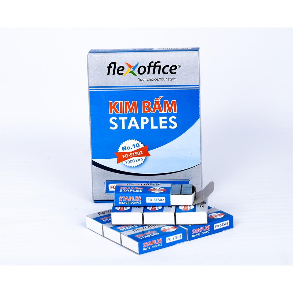 Combo 20 hộp Kim bấm số 10 Flexoffice FO-STS02