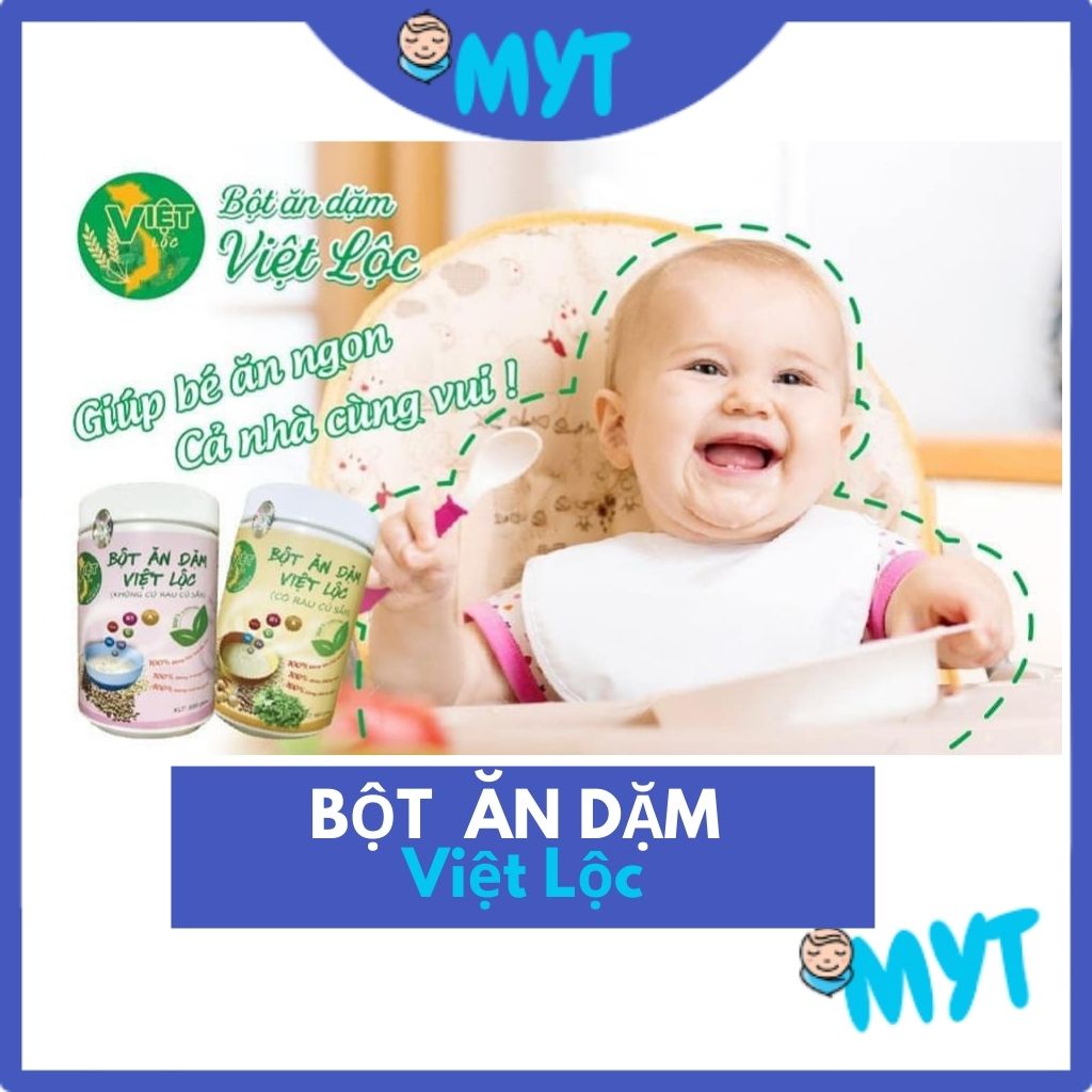 Bột Ăn Dặm Việt Lộc - Bột Ăn Dặm Cho Bé Từ 4 Tháng, Thơm Ngon, Bổ Dưỡng - Hộp 500gr