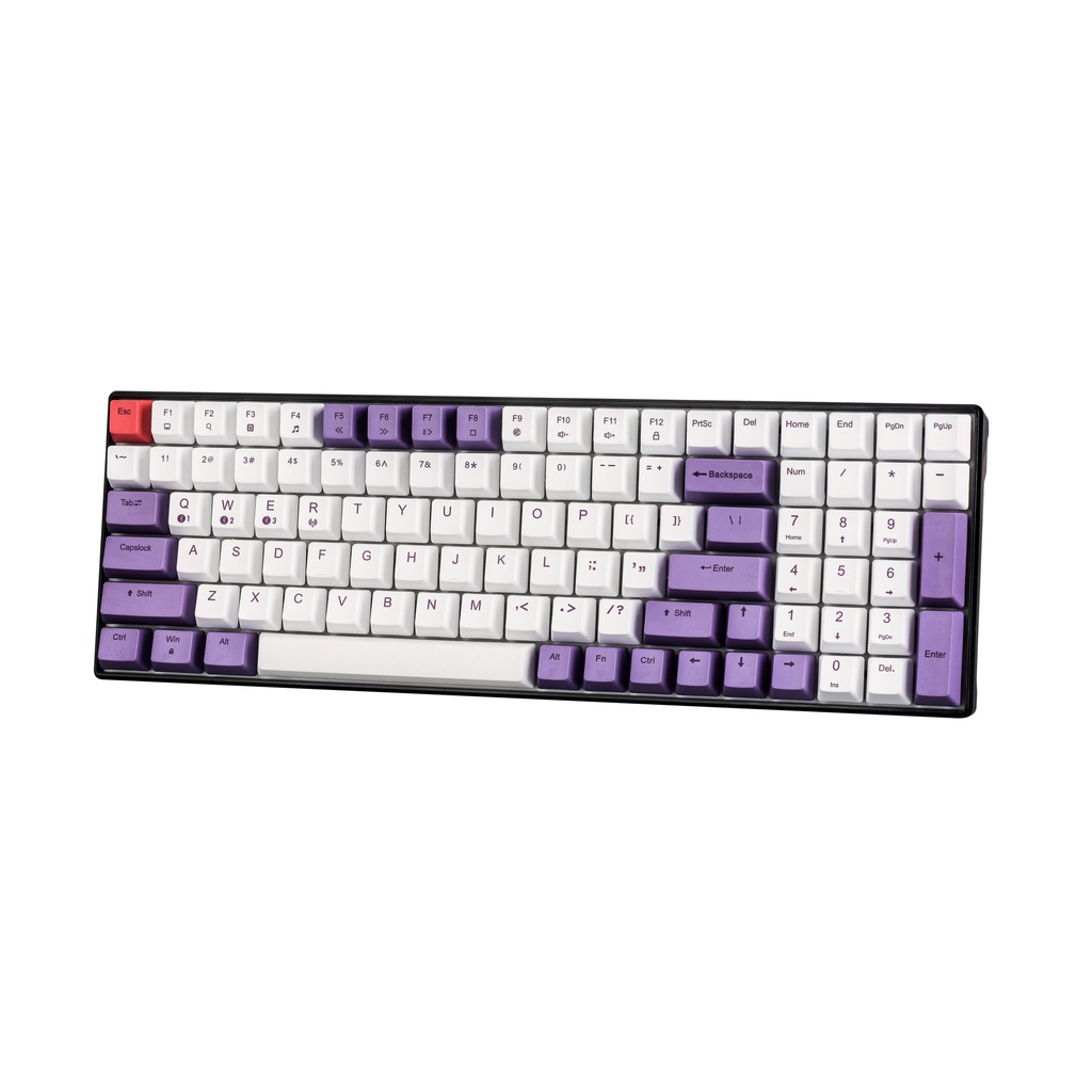 Phím cơ không dây Bluetooth E-DRA EK396W Gateron Switch/ USB Type C/ PBT dyesub keycap chính hãng