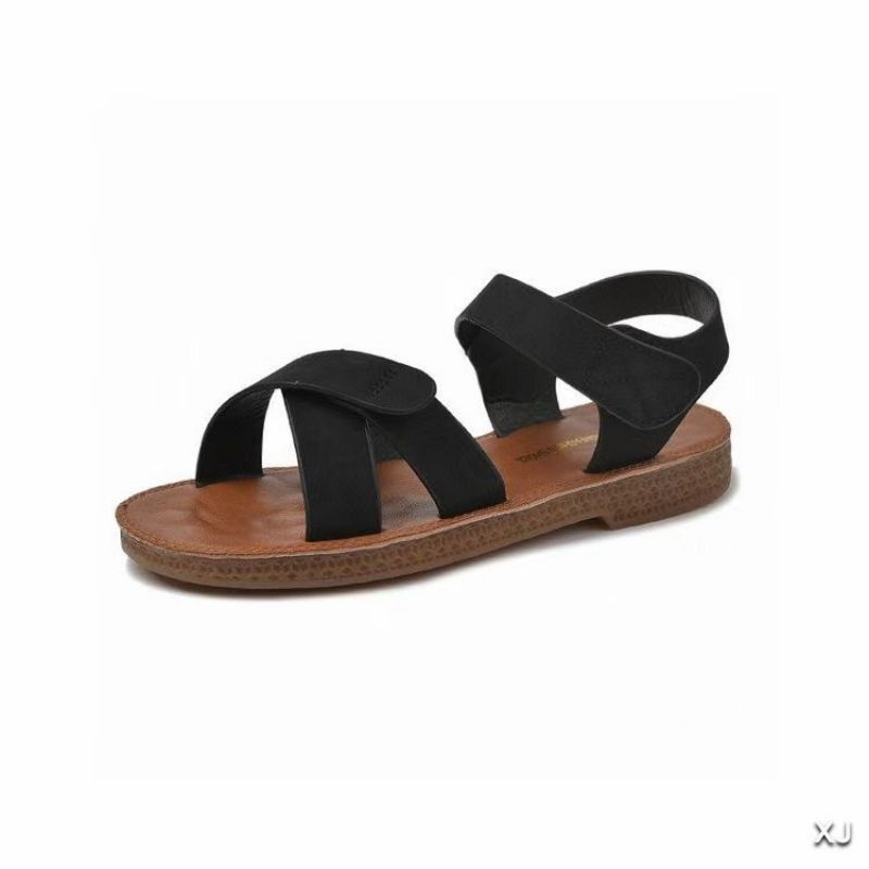 Giày xăng đan nữ đế bằng quai dây chéo đi học,đi biển VINA STORE mã V2