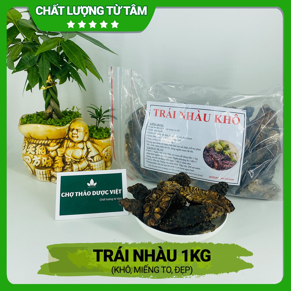 [Giá Sỉ] 1kg Trái Nhàu Khô, To, Đẹp