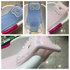 Giường lưới tắm kèm gối tiện lợi kê chậu tắm dành cho bé sơ sinh