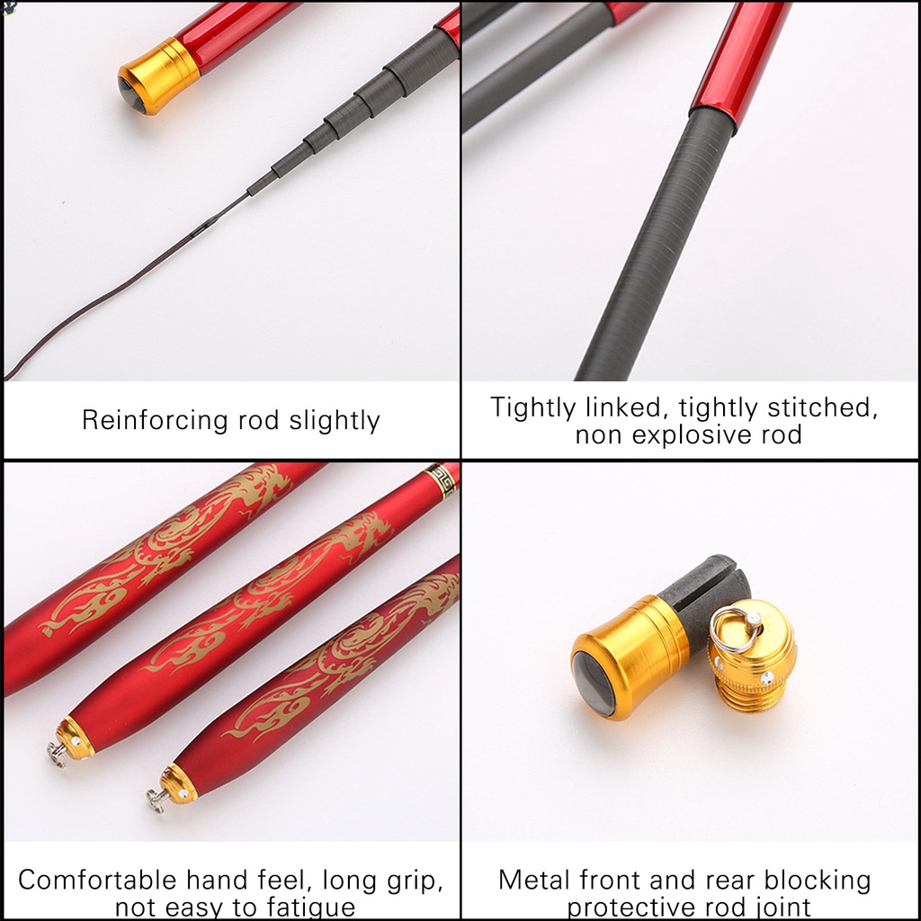 Ultra Cần Câu Cá Siêu Ngắn Bằng Sợi Carbon Siêu Nhẹ Chất Lượng Cao