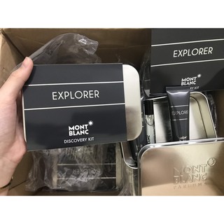 [Set 3 chai] Nước Hoa Nam Mini Mont Blanc Explorer 3pcs (Nước hoa bỏ túi 7.5ml + Dưỡng 30ml + Lotion nước hoa 30ml)