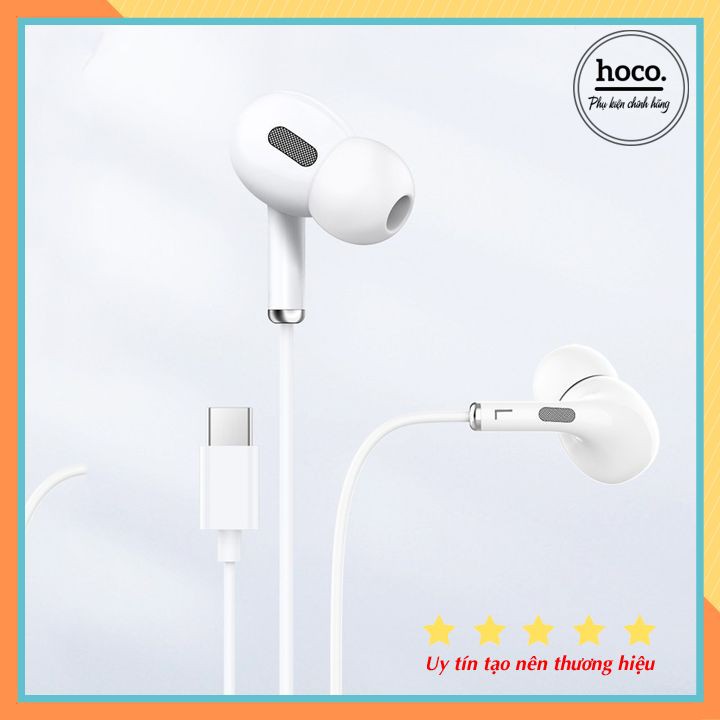 Tai Nghe Nhựa TPE Jack Type-C Có Mic Lanex LEP-L11 - Dài 1.2m - Trắng