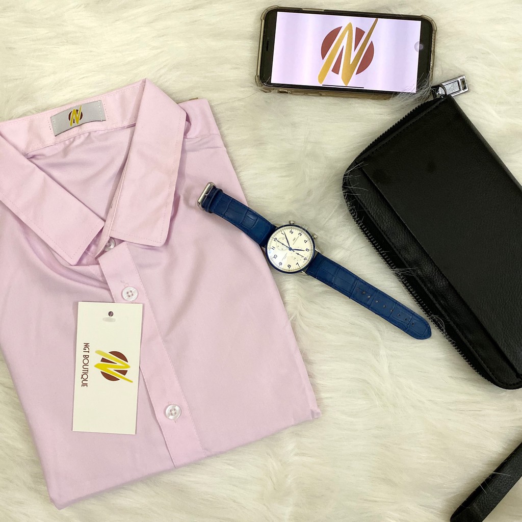 Áo Sơ Mi Nam Dài Tay Hồng Nhạt  ĐẸP, Hàng Cao cấp mềm mịn [ Giá cam kết rẻ nhất ] | BigBuy360 - bigbuy360.vn