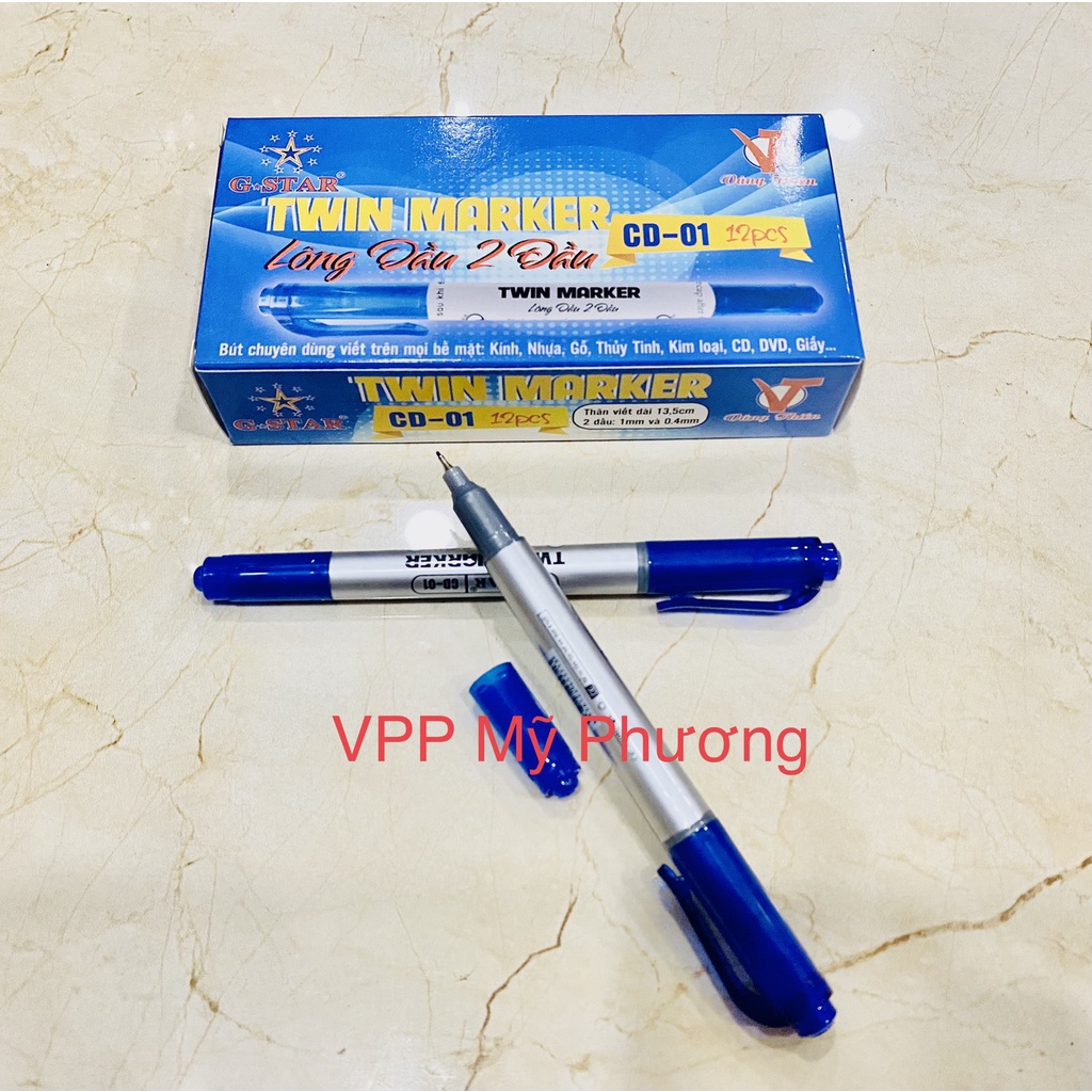 Bút Lông Dầu 2 Đầu Gstar CD01 (1 cây)