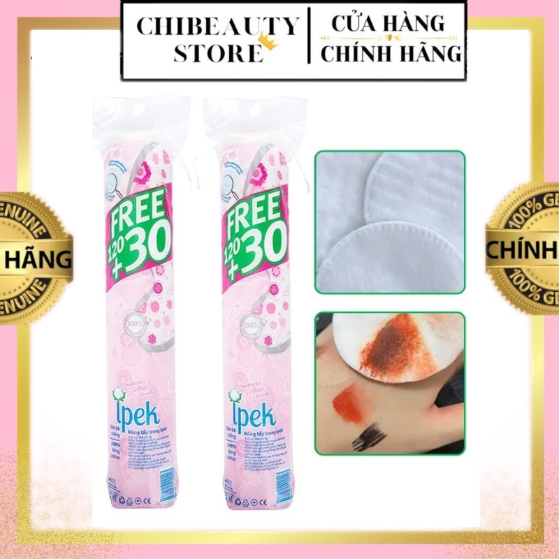 Bông tẩy trang cotton Ipek Klasik 150 miếng