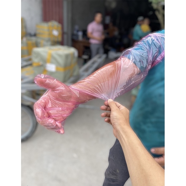 Gang tay thú y dài 90cm - gang tay thú y - gang tay an toàn thực phẩm