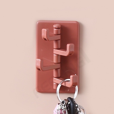 Móc Treo Đồ Dán Tường Xoay Được Kiểu Bắc Âu Sáng Tạo