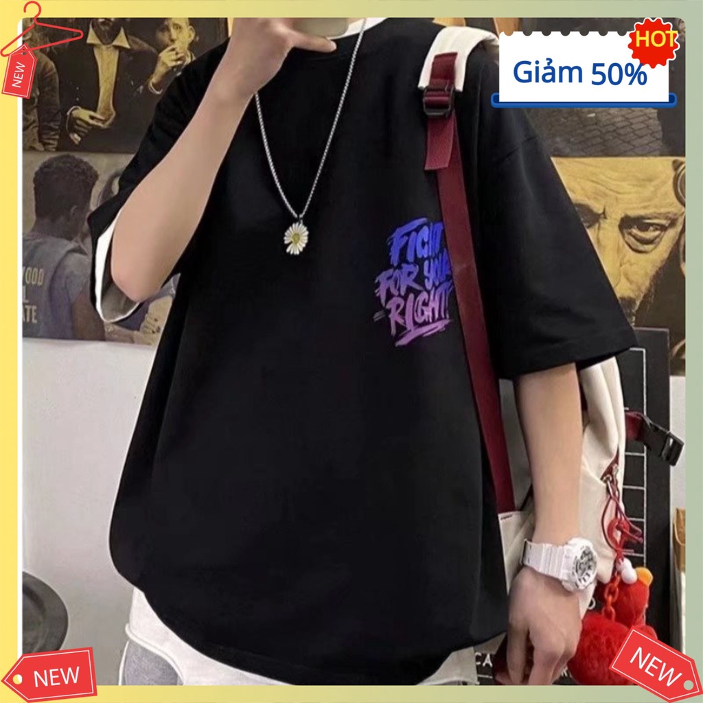 Áo Thun nam nữ Unisex  Áo Phông Unisex Form Rộng Cotton Oversize Rẻ In Chữ Phản Quang Hàn Quốc | BigBuy360 - bigbuy360.vn