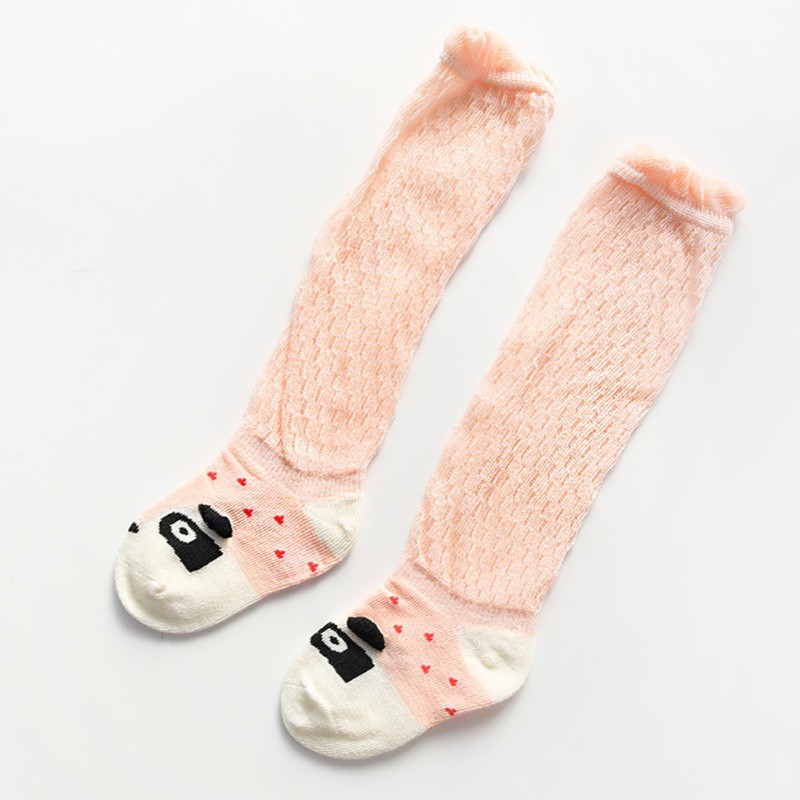 Tất cotton dài họa tiết hoạt hình đáng yêu cho bé
