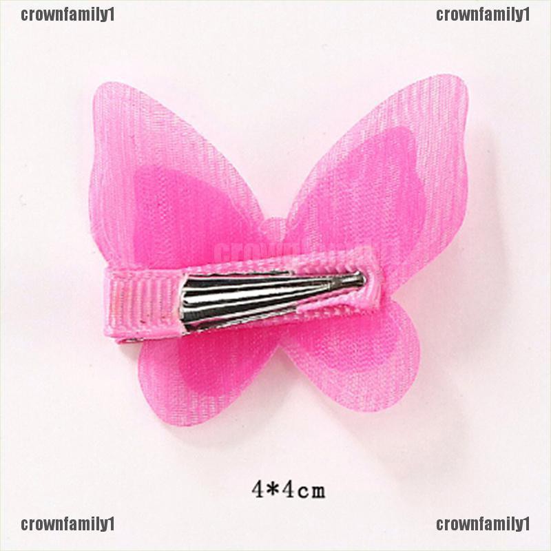 (C) Bộ 5 Kẹp Tóc Đính Nơ 1 Cái Cho Bé