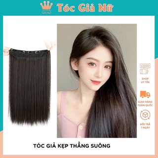 Tóc giả nữ kẹp thẳng thẳng dải 60cm, A10-60cm