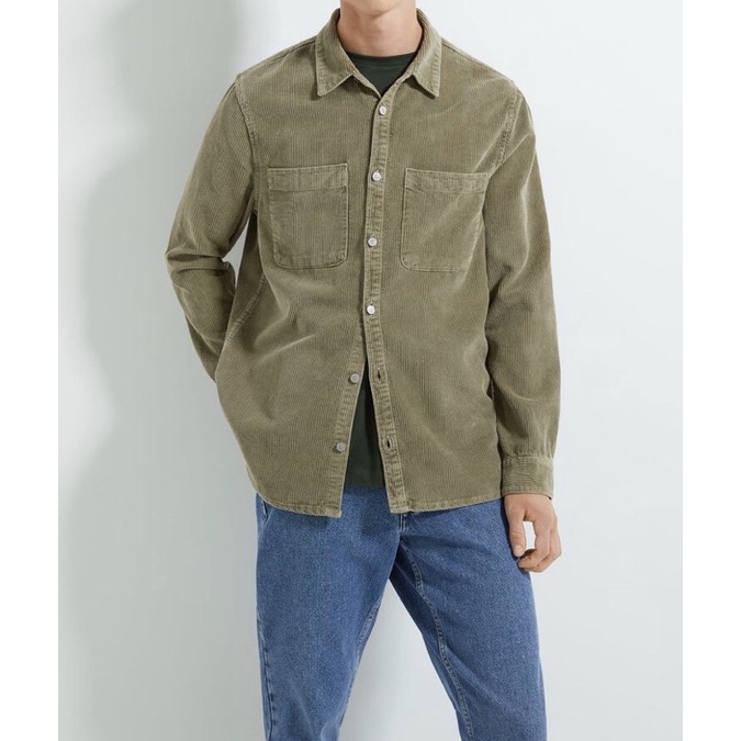 Sơ mi nhung tăm Corduroy Vintage Nhật chính hãng