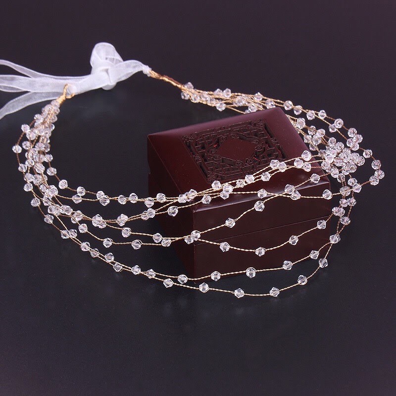 PHỤ KIỆN TÓC HẠT PHA LÊ LẤP LÁNH SANG CHẢNH - Xả kho