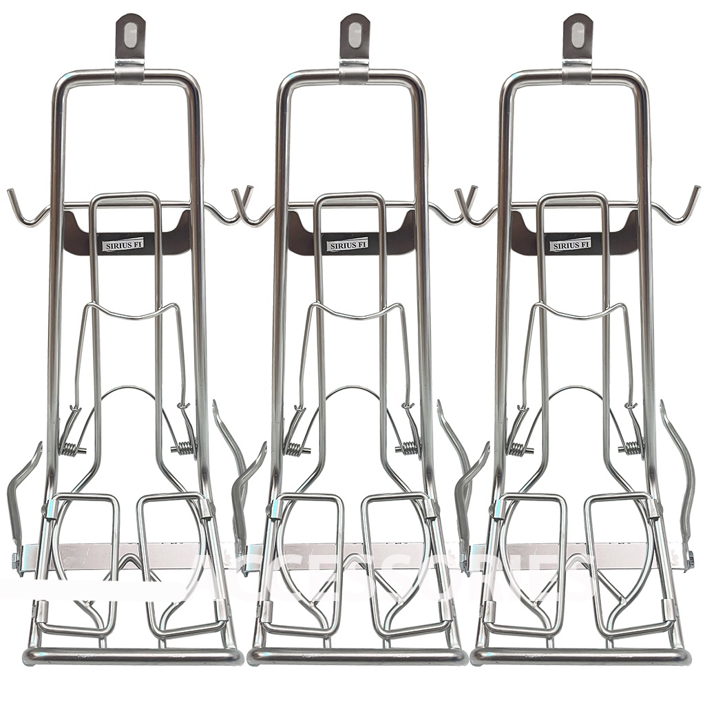 Baga Sirius FI Đời 2014-2022 Mẫu Titan-Đen-Trắng iNox Cao Cấp Dày 10li PKPH