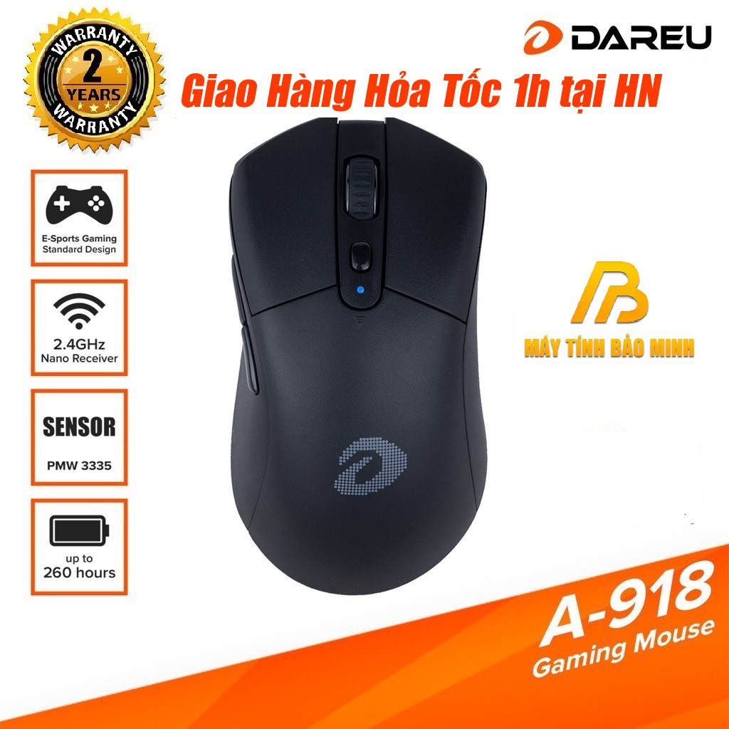 Chuột Gaming Không Dây DAREU A918 - Hàng Chính Hãng