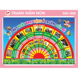 Decal mầm non-MỘT NGÀY CỦA BÉ