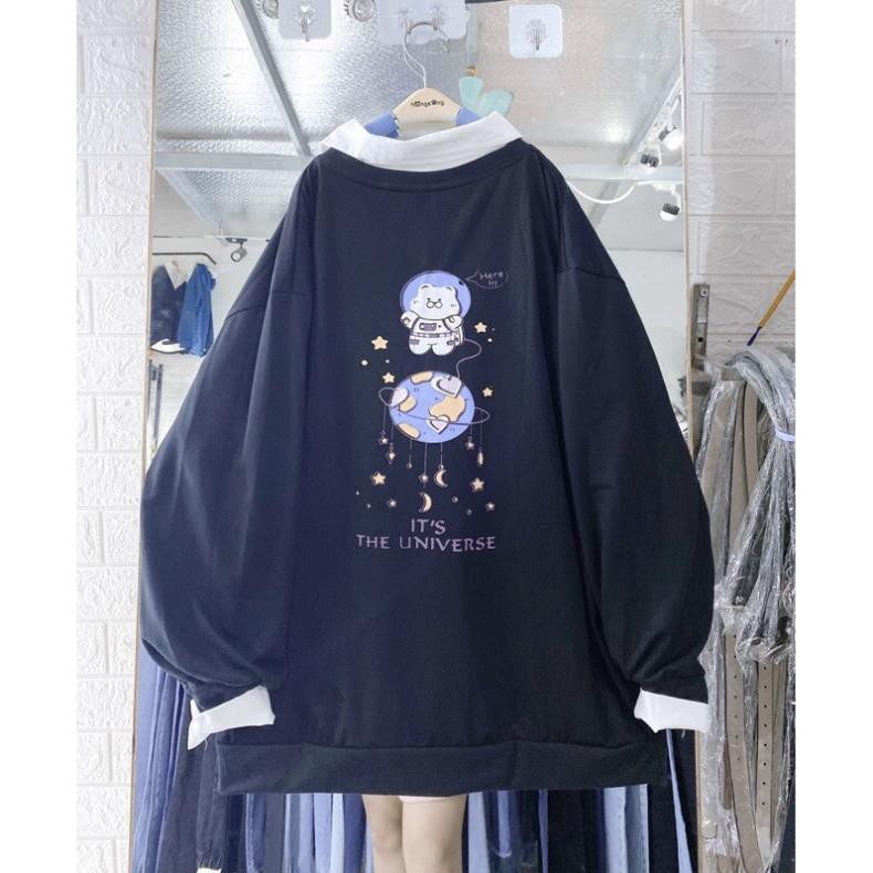 [Rẻ Vô Địch] Áo Thun Tay Dài Nữ Nỉ Form Rộng SWEATER UNI ulzzang (ẢNH THẬT) | BigBuy360 - bigbuy360.vn