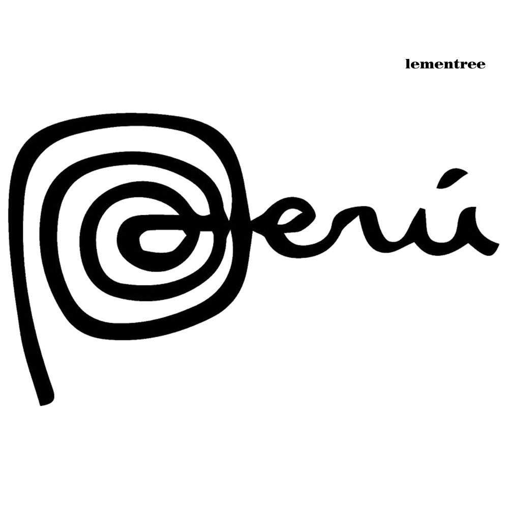 Miếng Dán Phản Quang Hình Biểu Tượng Marca Peru Sáng Tạo Trang Trí Cửa Sổ Xe Hơi