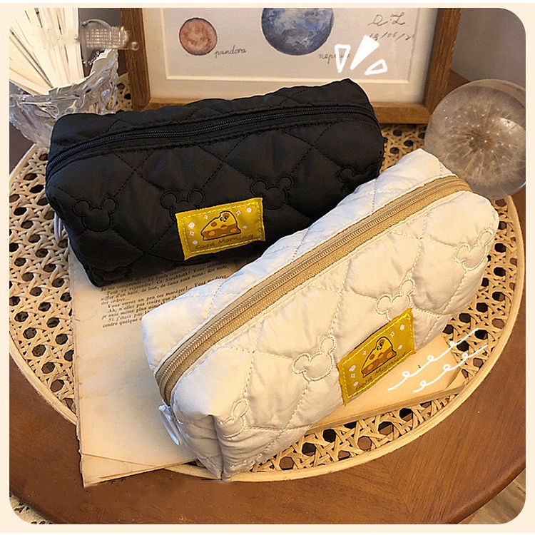 Túi Đựng Bút Cỡ Lớn Thêu Họa Tiết Dễ Thương Cho Học Sinh