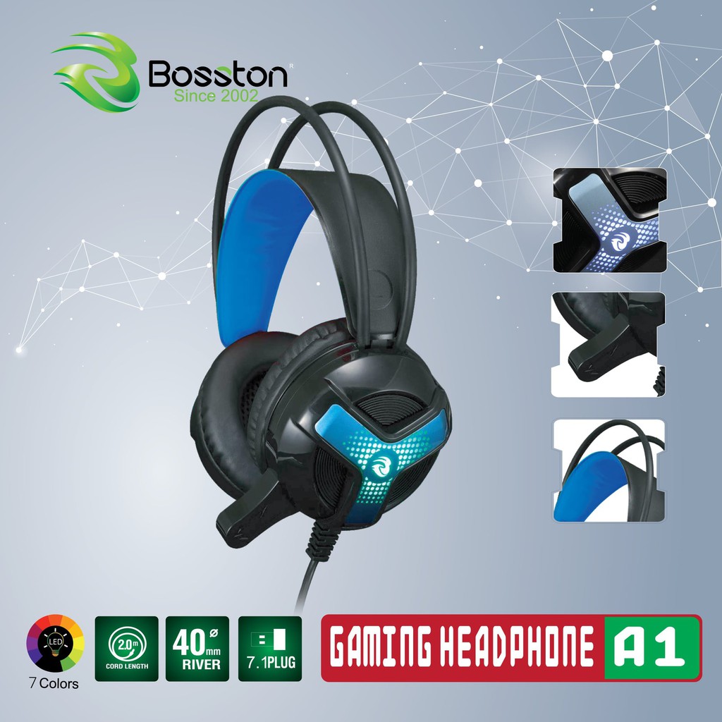 Headphone Bosston A1 Led Gaming