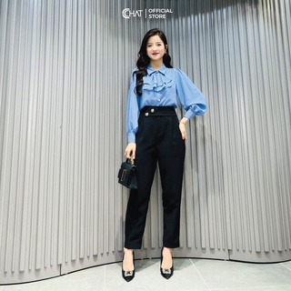 Quần baggy cạp cao đai dời CChat Clothes