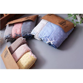 Quần chip người lớn bông hữu cơ set 3c