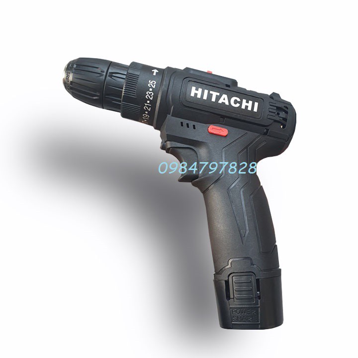 MÁY KHOAN GIÁ TỐT 2 PIN  - Máy khoan Hitachi 12V cực chất