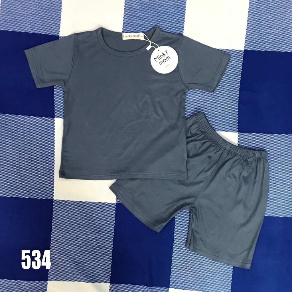 Bộ Minky Mom Cộc Tay, Ngắn Tay. Bộ Mimky Mom siêu mềm mịn mát cho bé trai bé gái, Size Từ 80-150.