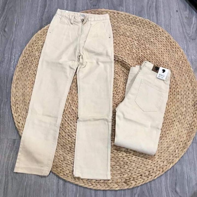 Quần thun jean nâu