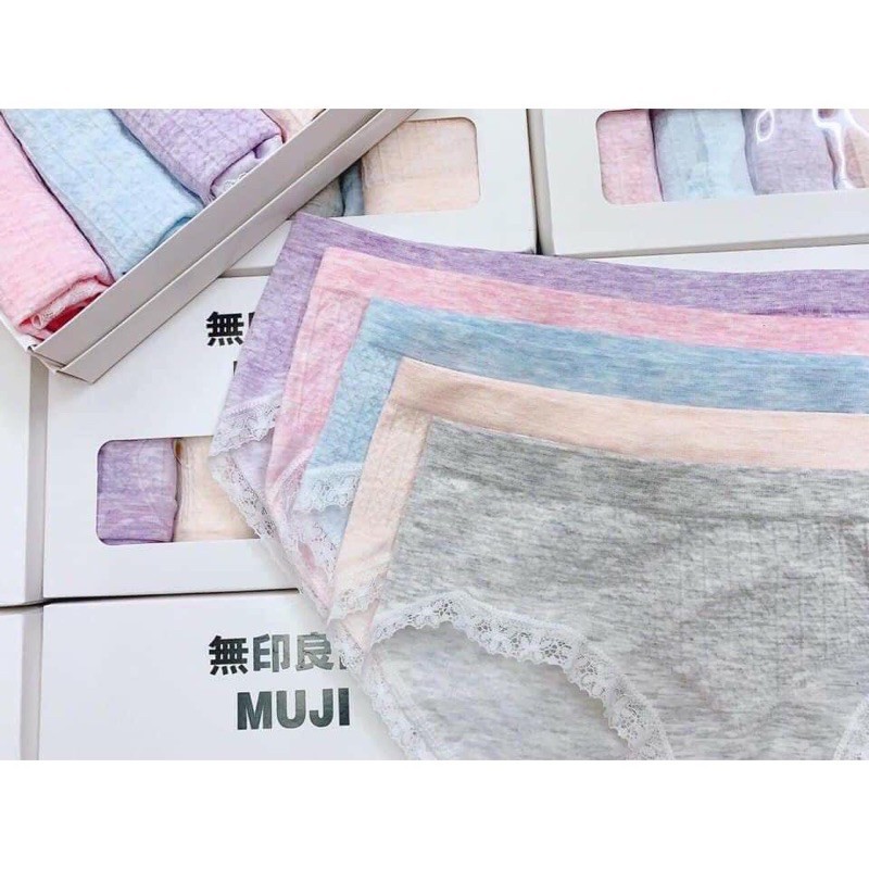 Quần lót nữ Muji hàng xuất nhật, hộp 5 quần | BigBuy360 - bigbuy360.vn