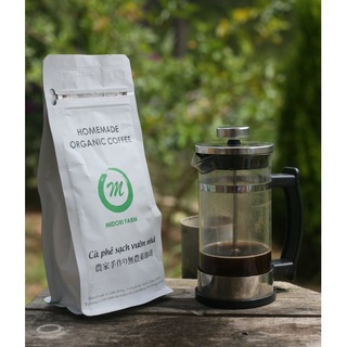 Cà phê sạch Midori Farm 250g Blend 30% Arabica , túi nhôm sang trọng