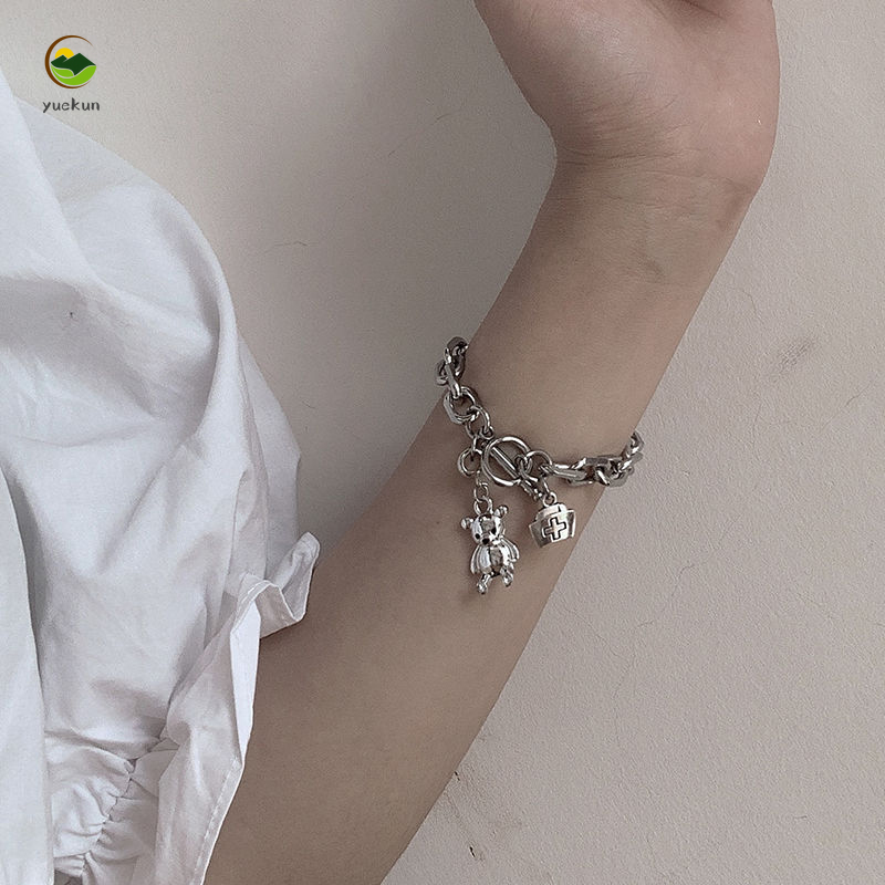 Set 1 Vòng Đeo Tay Hình Chú Gấu Dễ Thương Xinh Xắn