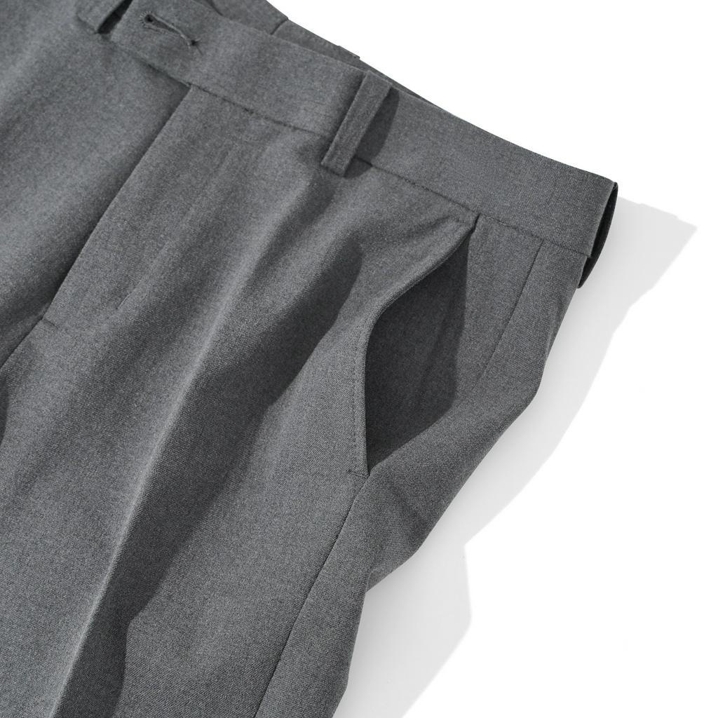 Quần Tây Dài Nam Cao Cấp Màu Xám Đậm Dark Grey Basic Trouser BY COTTON