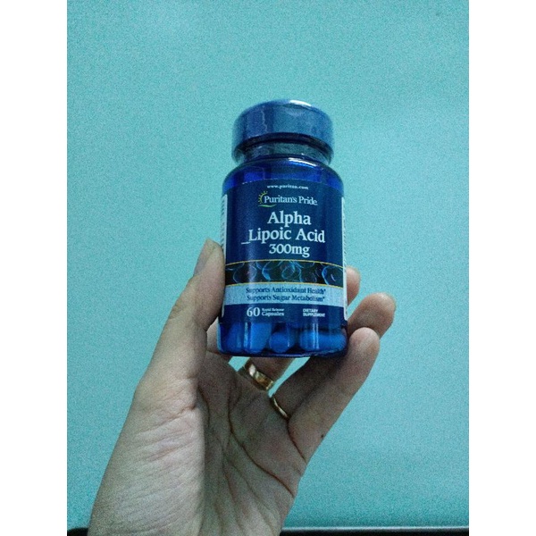 Viên uống đẹp da, chống lão hoá, ngừa tàn nhang, làm sáng da Alpha Lipoic Acid 300mg-600mg Puritan's Pride