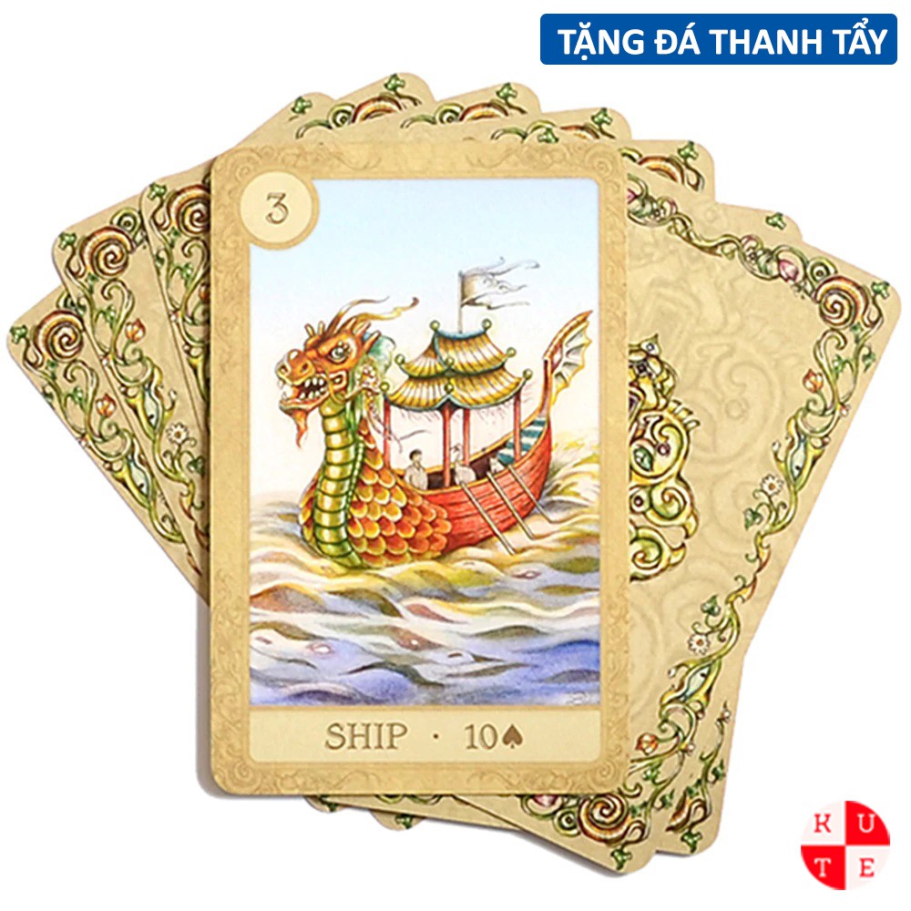 Bài Oracle Fairy Tale Lenormand 38 Lá Bài Tặng Đá Thanh Tẩy C173