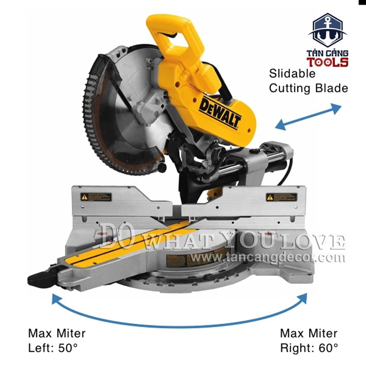 Máy Cưa Cắt Đa Góc Trục Trượt Dewalt DWS780