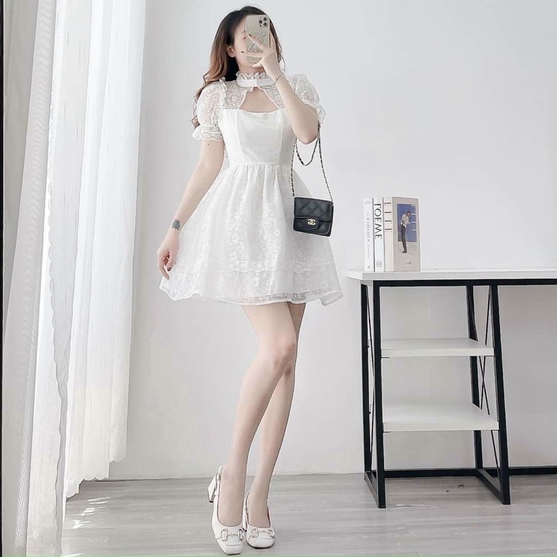 ĐẦM DỰ TIỆC REN HOA MAI TULIP DRESS