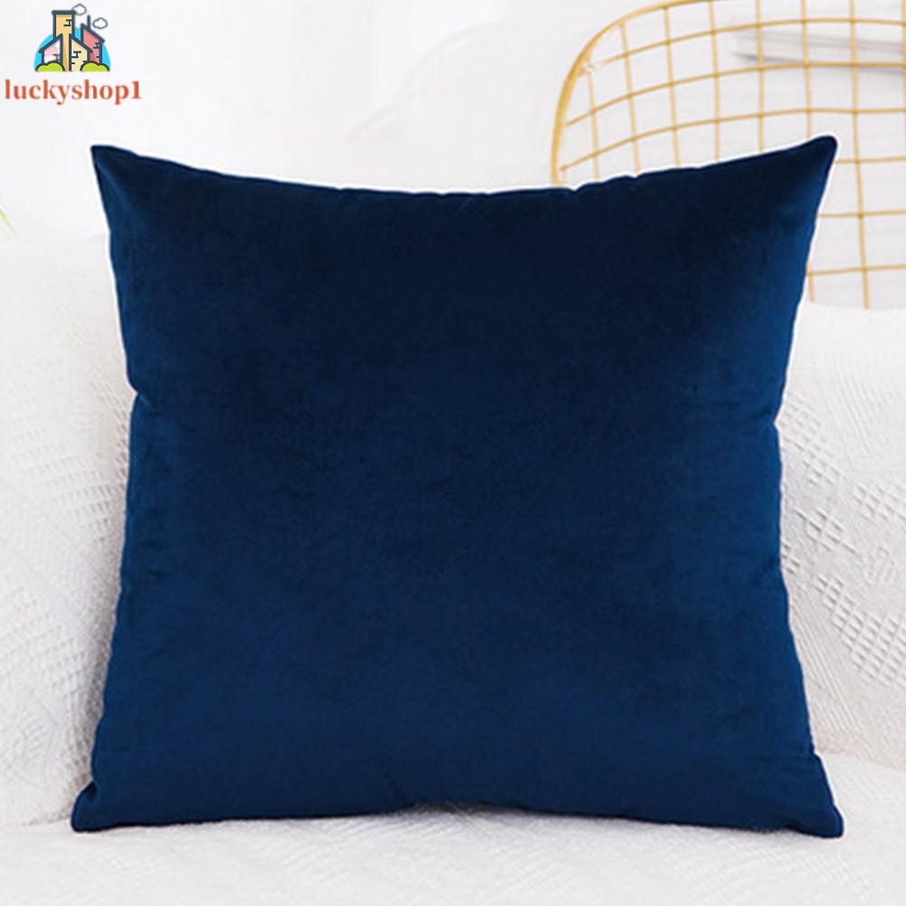 Vải gối tự nhiên Sofa Velvet Gối Case Màu Kích thước 40x40cm